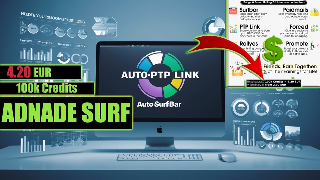 Maximize Your Browser Income: How to Earn Double with Atosurfing's Adnade Auto-Surfbar and PTP Link Offers